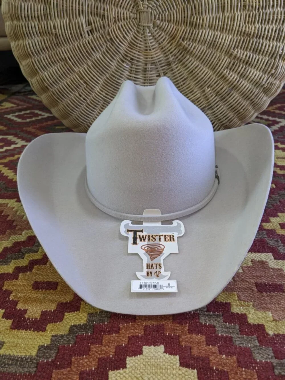 Twister Men's Felt Silverbelly Cowboy Hat 8
